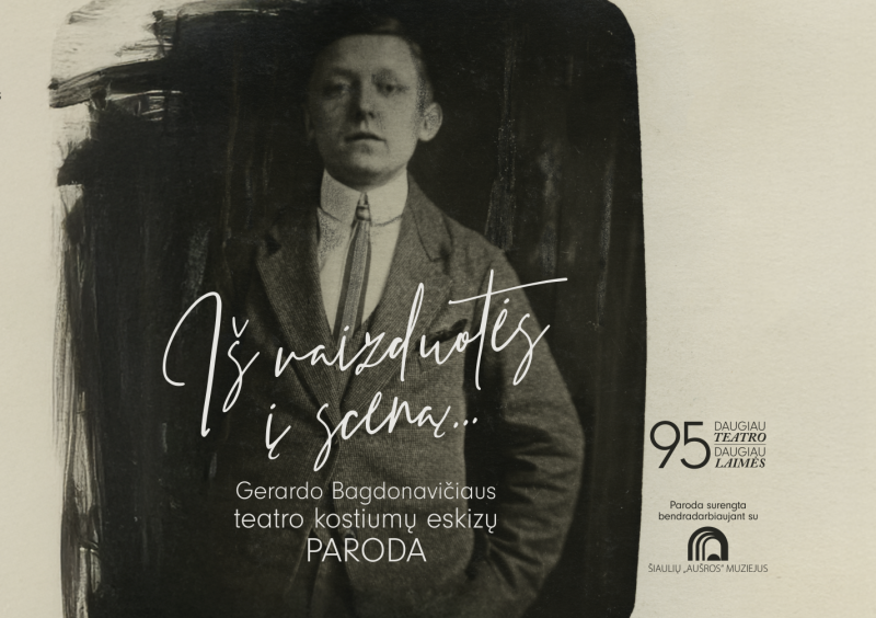 Nuo pieštuko iki scenos: parodoje – originalūs Gerardo Bagdonavičiaus kostiumų eskizai